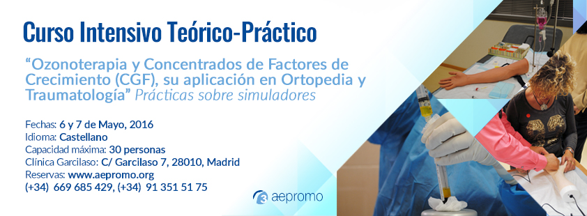 Intensive Theoretical and Practical Course Ozone Therapy – Concentrates Growth Factors in Locomotive System