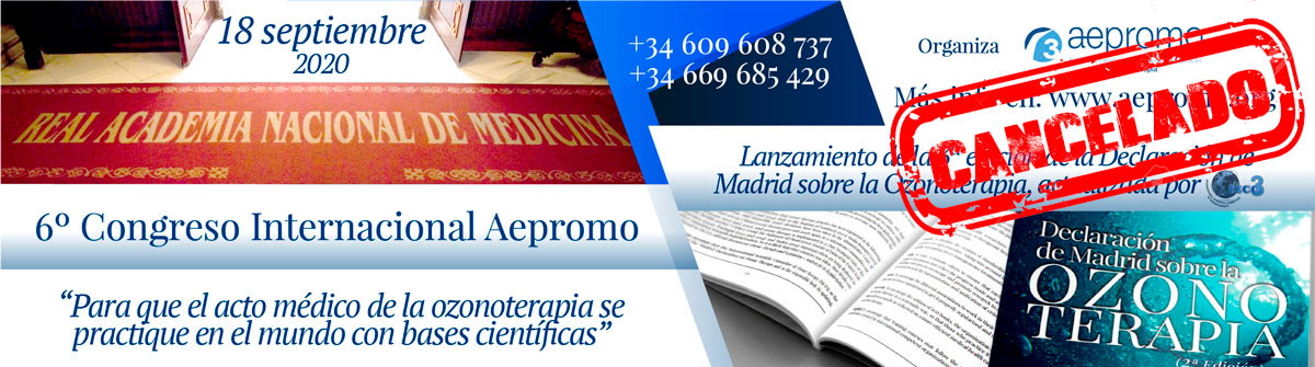 Comunicado de AEPROMO 1 abril 2020  CANCELACIÓN DEL 6º CONGRESO INTERNACIONAL DE AEPROMO