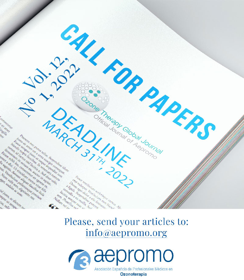 CALL FOR PAPERS Ozone Therapy Global Journal 2022