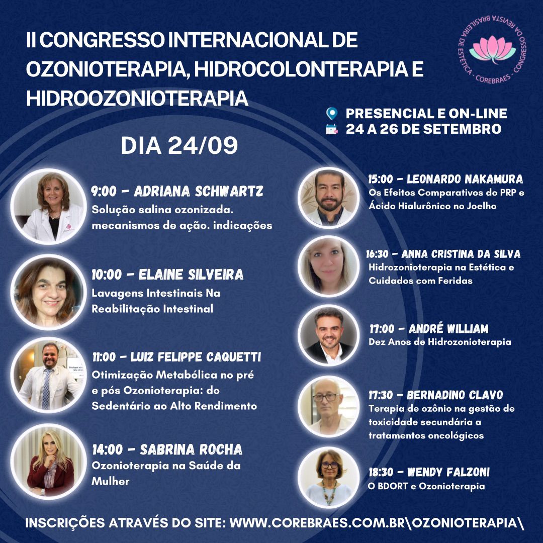 OZONE THERAPY CONGRESS – SAO PAULO, BRAZIL  (September 24-26, 2022)