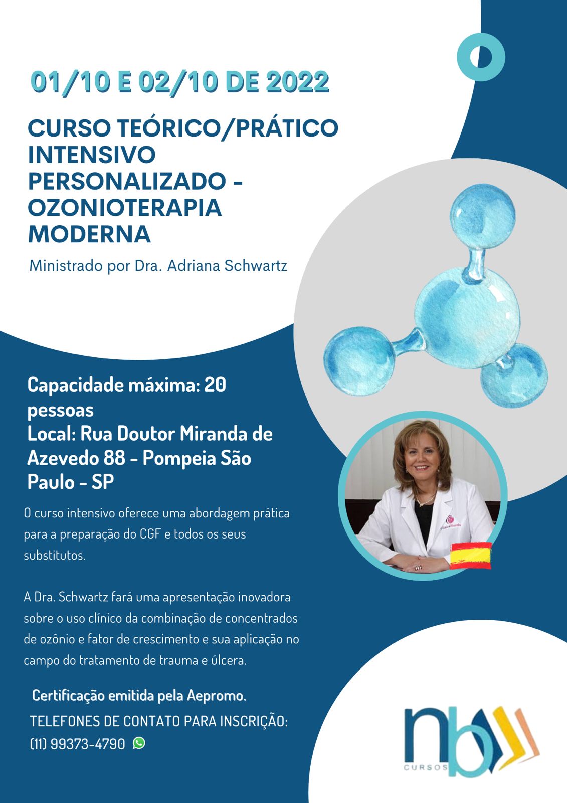 Post-congress courses  OZONE THERAPY CONGRESS – SAO PAULO, BRAZIL (September 24-26, 2022)